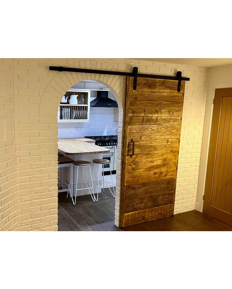 Sliding Door With Hardware And Track Wood Doors With Wall Mount Sliding