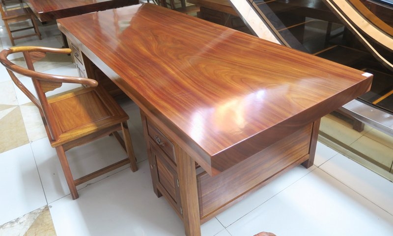 African Teak Solid Wood Slab Table Modern Dining Table Wooden Table for Hotel Villa Apartment Custom Design