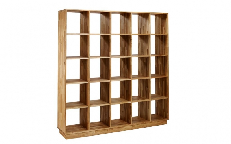 Solid wood FJ oak wooden bookcase shelving for living room