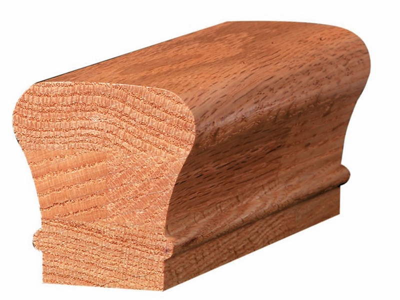 #6010 Solid Wood Red Oak Handrail