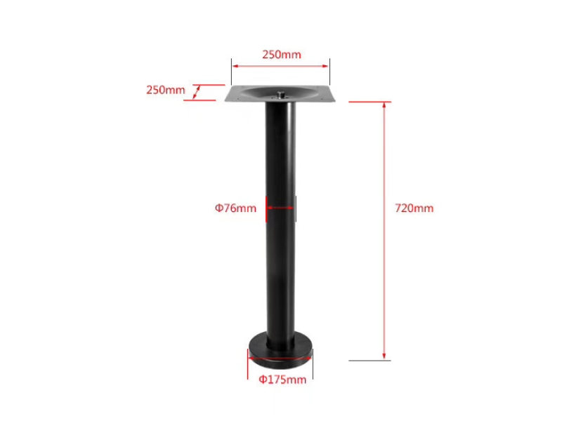 Wholesale Classic Single Iron Table Legs Coffee Table Metal Feet Industrial Style Metal Furniture Base