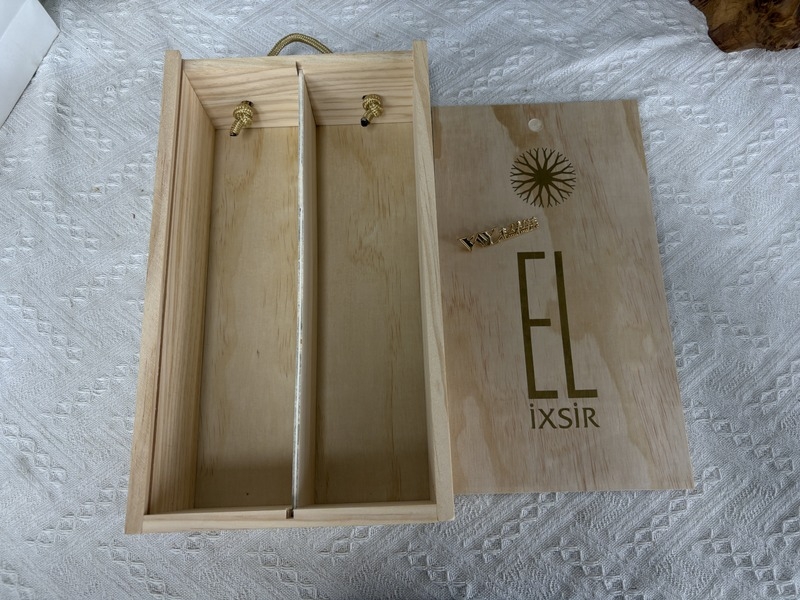 Custom Logo High Quality Wood Wine Box Wooden Wine Gift Box Double Bottle Gift Box Wine Bottle Gift Wrapping Weddings