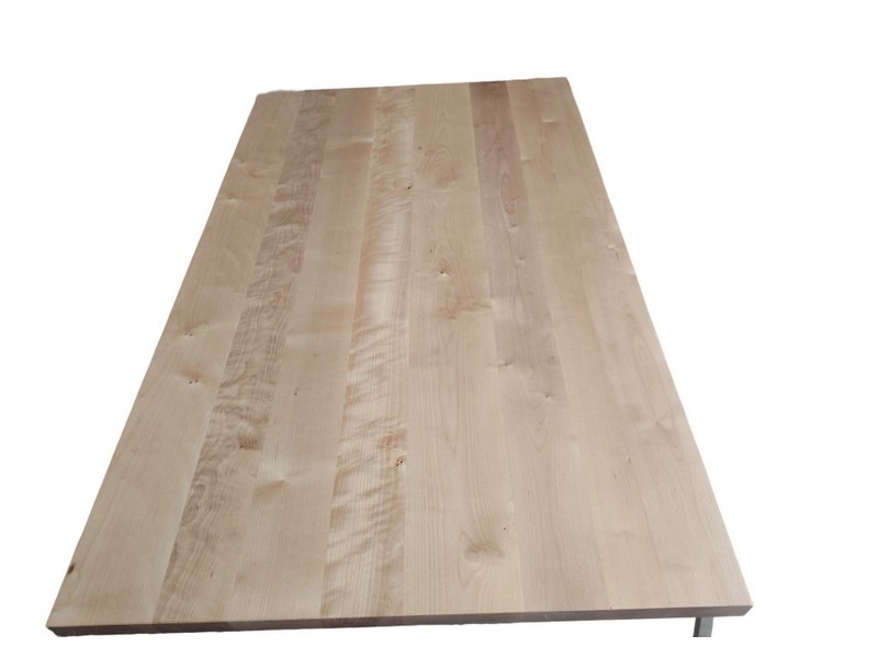 Wholesale Full Stave Birch Solid Wood Panel for Luxury Dining Coffee Wooden Table Tops and Countertops