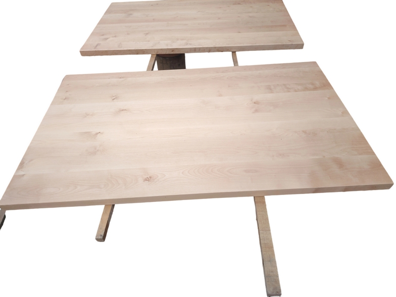 Wholesale Full Stave Birch Solid Wood Panel for Luxury Dining Coffee Wooden Table Tops and Countertops