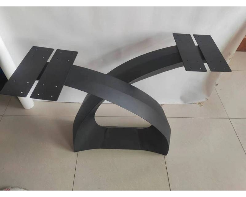 Custom Designed Metal Helix Leg for Long Table Helix Industrial Steel Table Legs Heavy Duty Sturdy Metal Base