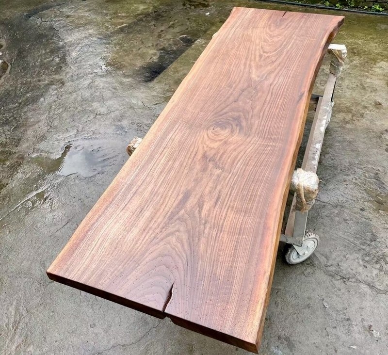 Handcrafted Live Edge Walnut Wood Slab Table Solid Wood Dining Table Walnut Wood Table Top for Custom Furniture