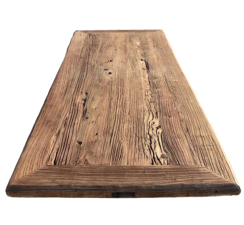 Solid Wood Old ELM Rustic Farmhouse Coffee Table Handcrafted Vintage Living Room Center Table