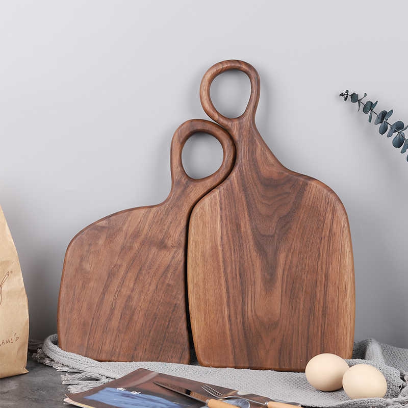 High quality custom solid wood walnut cheese chopping board