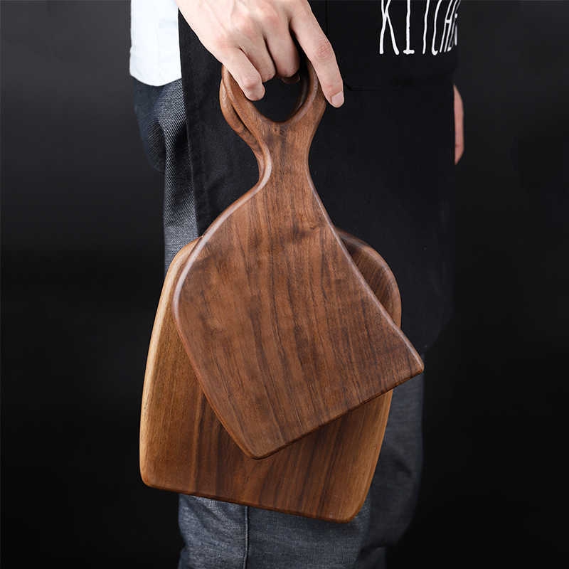 High quality custom solid wood walnut cheese chopping board