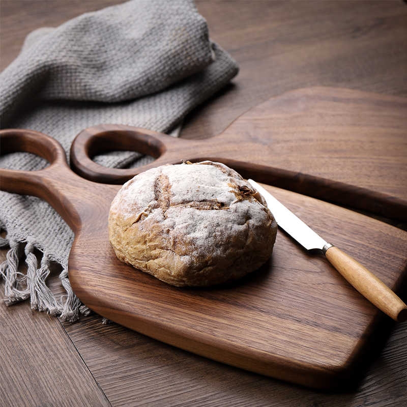 High quality custom solid wood walnut cheese chopping board