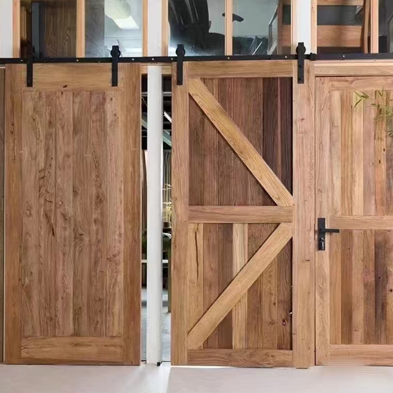 Sliding Door With Hardware And Track Wood Doors With Wall Mount Sliding System