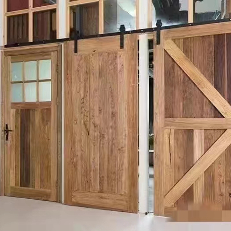 Sliding Door With Hardware And Track Wood Doors With Wall Mount Sliding System
