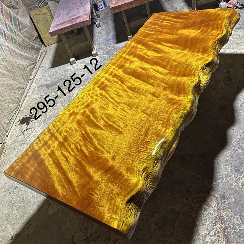 Wholesale High Quality Silk Rosewood Table Top with Dragon Scales Grain Solid Wood Slab for Luxury Furniture