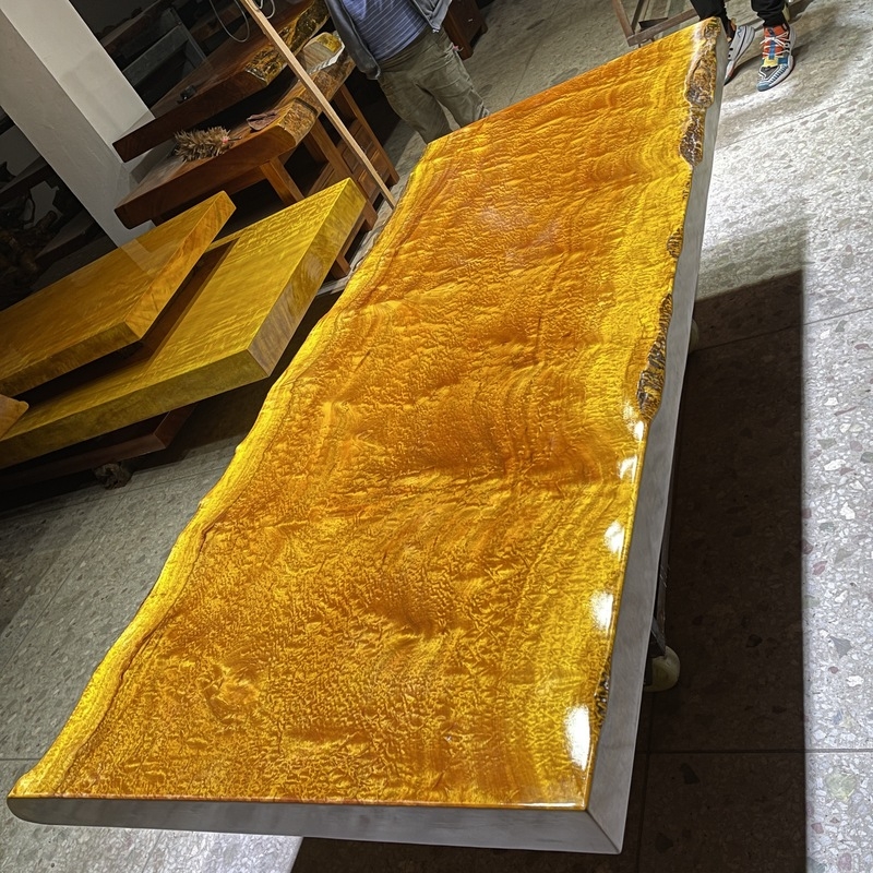 Wholesale High Quality Silk Rosewood Table Top with Dragon Scales Grain Solid Wood Slab for Luxury Furniture