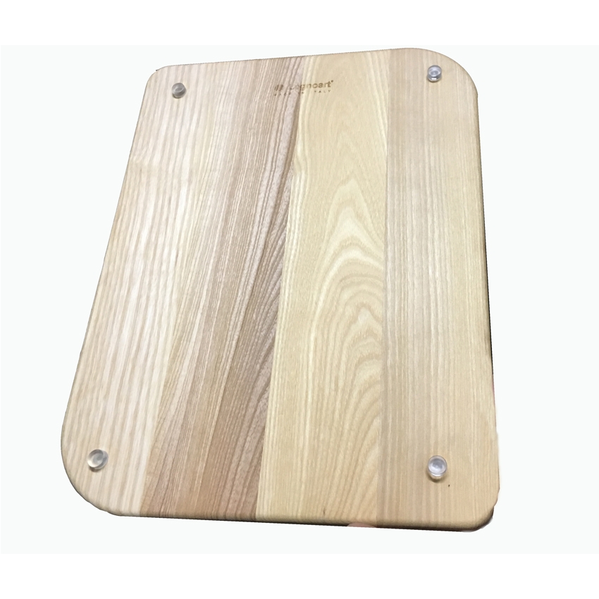 Solid ASH wood edge grain juice groove cutting board