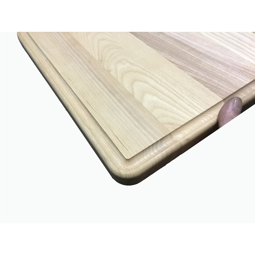 Solid ASH wood edge grain juice groove cutting board