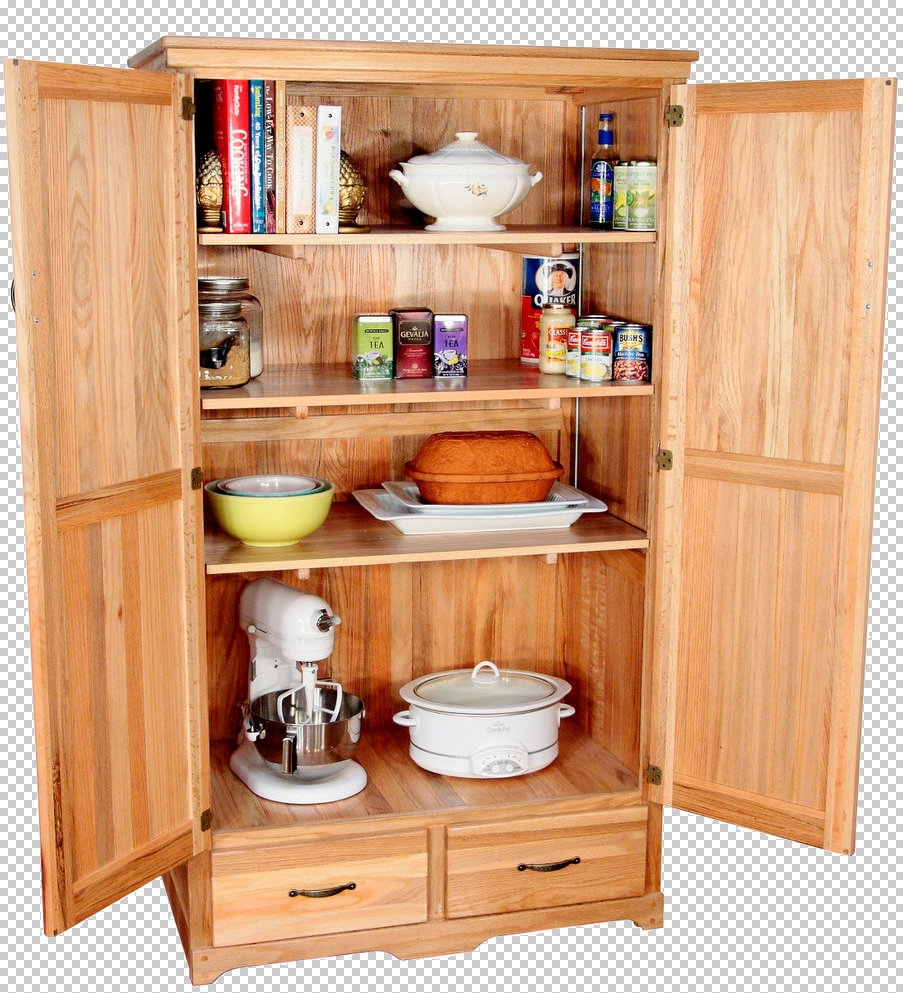 Solid Wood Furniture Storage Pantry Cabinet